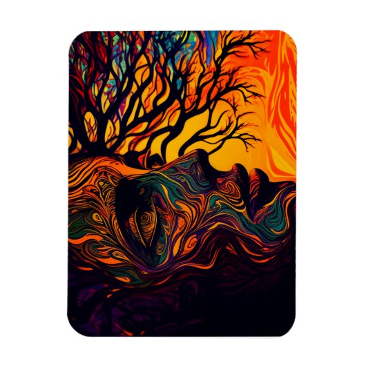 Moeder Aarde als boom Magneet (Verticaal)