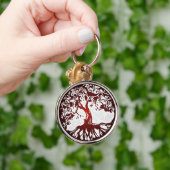Moeder Aarde Boom van de Premie van het Leven Sleu Sleutelhanger (Hand)