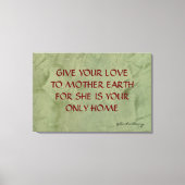 Moeder Aarde Canvas Afdruk (Voorkant)