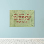 Moeder Aarde Canvas Afdruk (Insitu (Houten vloer))