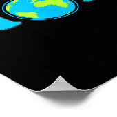 Moeder aarde dag april 22 spaar de planeet klimaat poster (Hoek)