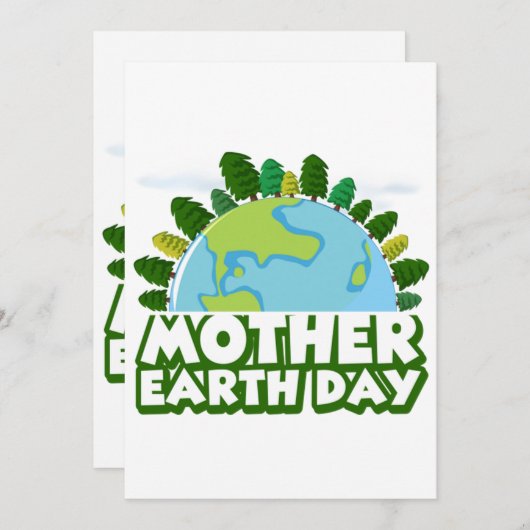 Moeder Aarde Dag Kaart (Voorkant / Achterkant)