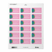 Moeder Aarde Dag Sla de Planeet Rainbow Hart Etiket (Full Sheet)