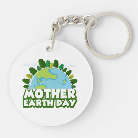 Moeder Aarde Dag Sleutelhanger (Achterkant)
