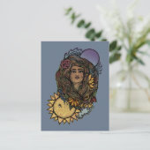 Moeder Aarde de de wereld Tarot Goddess Briefkaart (Staand voorkant)