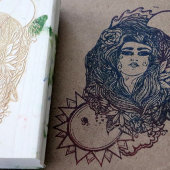 Moeder Aarde de de wereld Tarot Goddess Rubberstempel