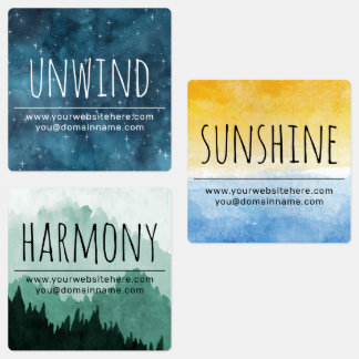 Moeder Aarde Essentiële Olie Roller Flessenetikett Labels