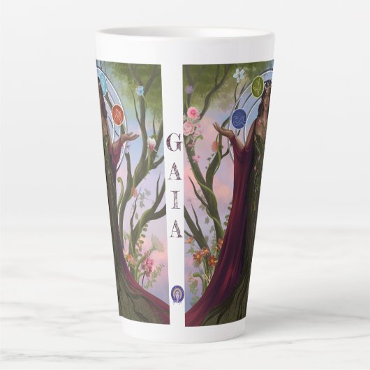 Moeder Aarde Goddess GAIA Latte Mok (Voorkant)
