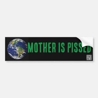 MOEDER (AARDE) IS BOOS BUMPERSTICKER