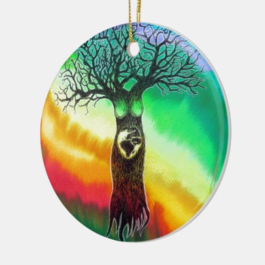 Moeder Aarde Keramisch Ornament (Links)