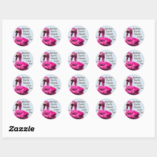 Moeder Aarde Liefde stickers (Vel)