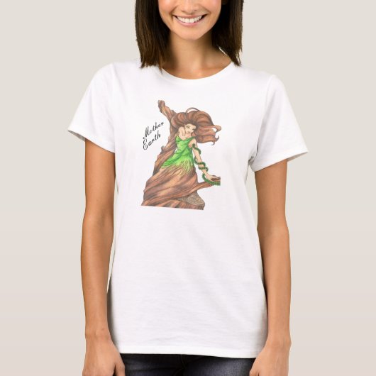 Moeder Aarde Moederschap T-shirt (Voorkant)