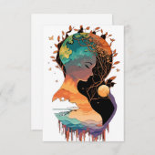 Moeder Aarde mooi ontwerp Bedankkaart (Voorkant / Achterkant)
