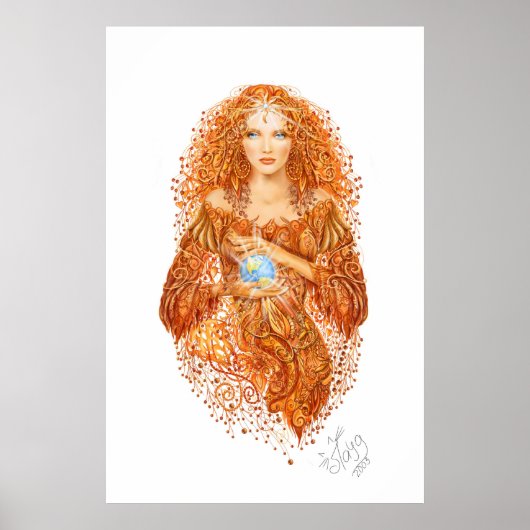 Moeder Aarde Poster (Voorkant)