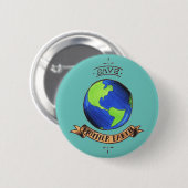 Moeder Aarde redden Ronde Button 5,7 Cm (Voorkant /achterkant)