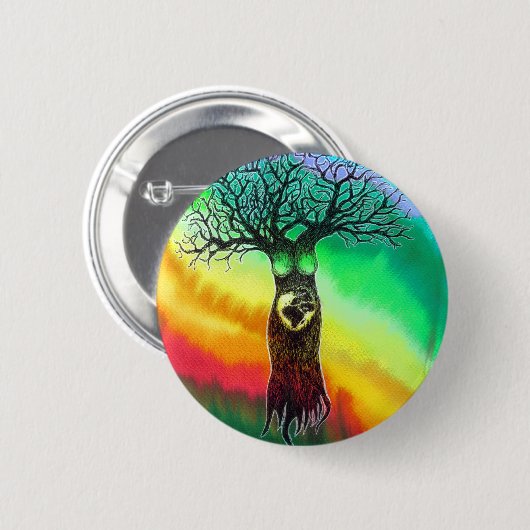 Moeder Aarde Ronde Button 5,7 Cm (Voorkant /achterkant)