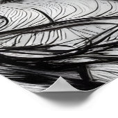 Moeder Aarde slaapt onder de bladeren Poster (Hoek)