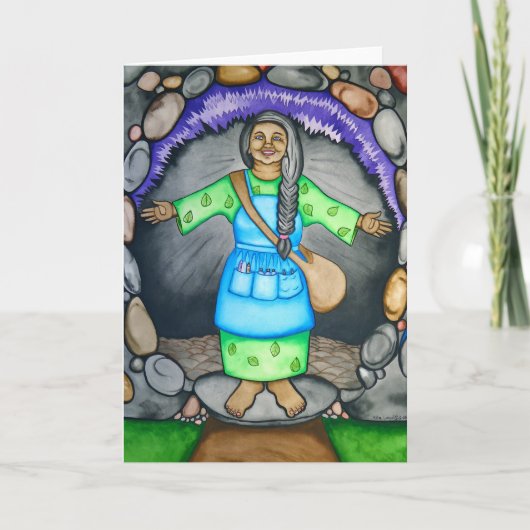 Moeder Aarde verwelkomt je door Rita Loyd Kaart (Voorkant)