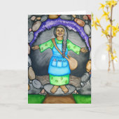 Moeder Aarde verwelkomt je door Rita Loyd Kaart (Gele Bloem)