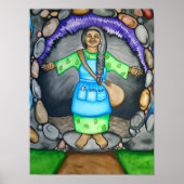 Moeder Aarde verwelkomt u door Rita Loyd Poster (Voorkant)