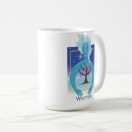 Moeder Aarde - Winter Koffiemok (Voorkant rechts)
