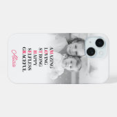 Moeder Acroniem Aangepaste Foto iPhone Hoesje 15 Case (Achterkant horizontaal)