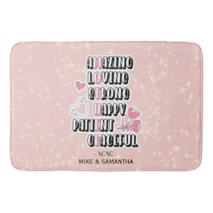 Moeder Acroniem   Floral   Moederdag Cadeau Badmat