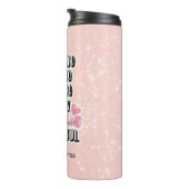 Moeder Acroniem | Floral | Moederdag Cadeau Thermosbeker (Geroteerd rechts)