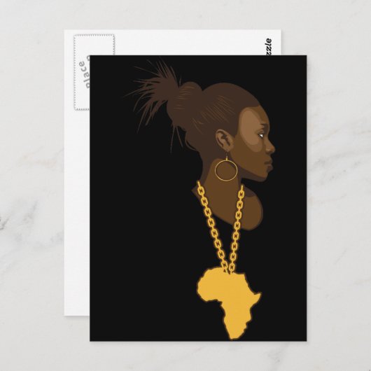 Moeder-Afrika Briefkaart (Voorkant / Achterkant)