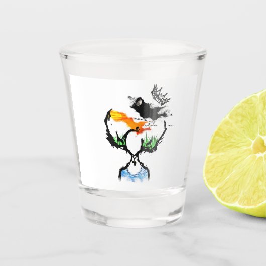 Moeder-Afrika Shot Glas (Voorkant)