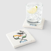 Moeder-Afrika Stenen Onderzetter (Zijkant)