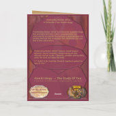 Moeder Afrika vieren Bedankkaart (Achterkant)