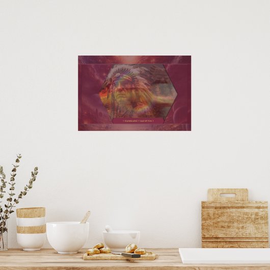 Moeder Afrika vieren Poster (Keuken)