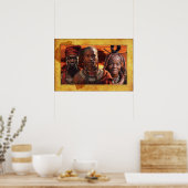 Moeder Afrika vieren Poster (Keuken)