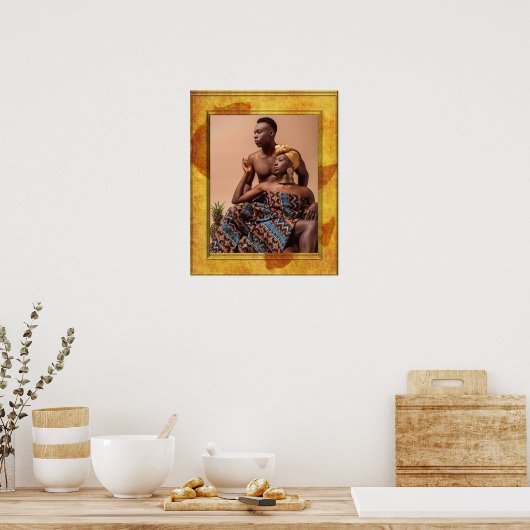 Moeder Afrika vieren Poster (Keuken)