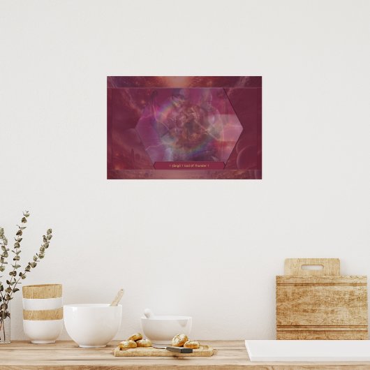 Moeder Afrika vieren Poster (Keuken)