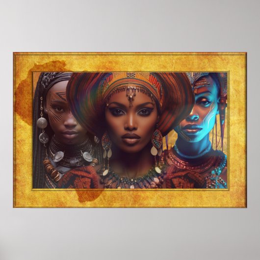 Moeder Afrika vieren Poster (Voorkant)