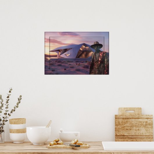 Moeder Afrika vieren Poster (Keuken)