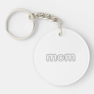 Moeder Alfabet Tracing Moederdag Cadeau Acryl Sleutelhanger