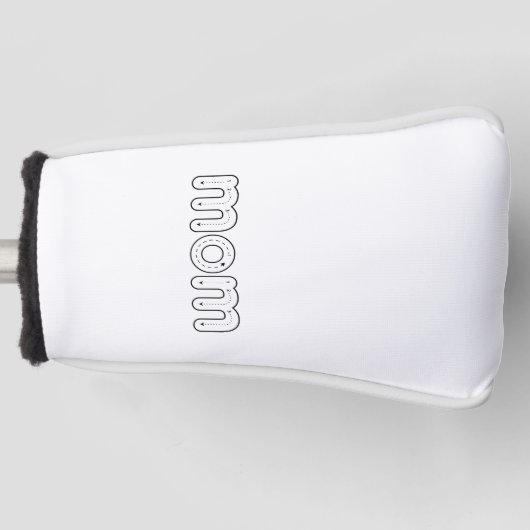 Moeder Alfabet Tracing Moederdag Cadeau Golfheadcover (Voorkant)