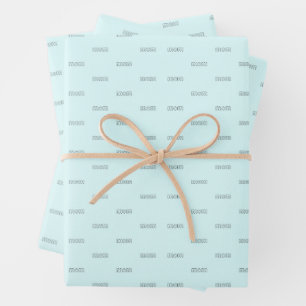 Moeder Alfabet Tracing Moederdag Cadeau Lichtblauw Inpakpapier Vel