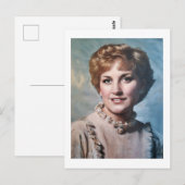 Moeder als computergestileerde olieverfschilderij  briefkaart (Voorkant / Achterkant)