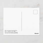 Moeder als computergestileerde olieverfschilderij  briefkaart (Achterkant)