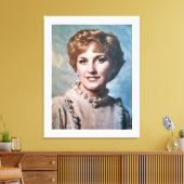 Moeder als computergestileerde olieverfschildering canvas afdruk (Insitu (Woonkamer))