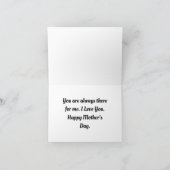 Moeder Altijd Ervaar Moederdagkaart Kaart (Binnen)