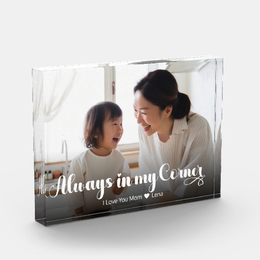 Moeder - altijd in mijn hoek - horizontaal fotoblokken (Links)