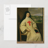 Moeder Angelique Arnauld Abbess Briefkaart (Voorkant / Achterkant)