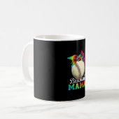 Moeder Art Baseball Mama Birthday Koffiemok (Voorkant links)