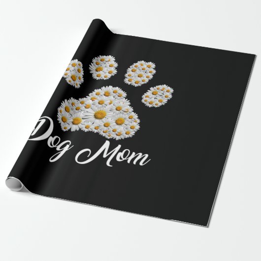 Moeder Art Best Dog Mam Oog Dag Cadeaupapier (Uitgerold)