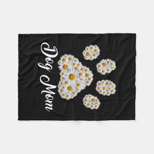 Moeder Art Best Dog Mam Oog Dag Fleece Deken (Voorkant (Horizontaal))